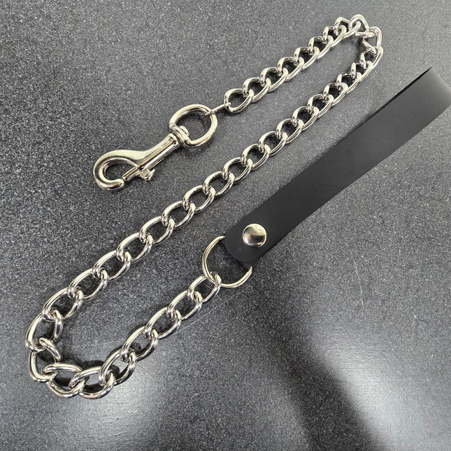 LEASH104 4MM HEAVY CHAIN 3" TRIGGER CLASP