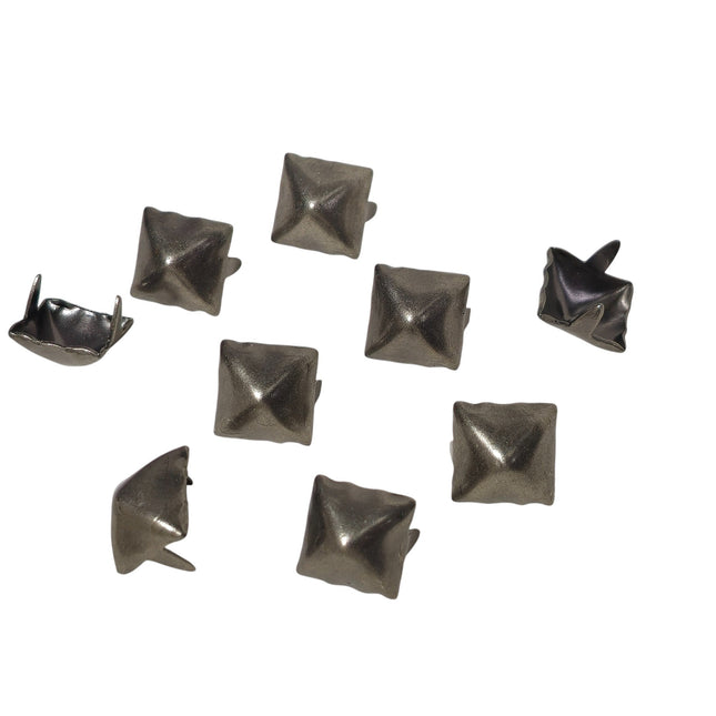 PMD-1/2" PYRAMID STUD 12MM 1/2" ANTIQUE COLORS