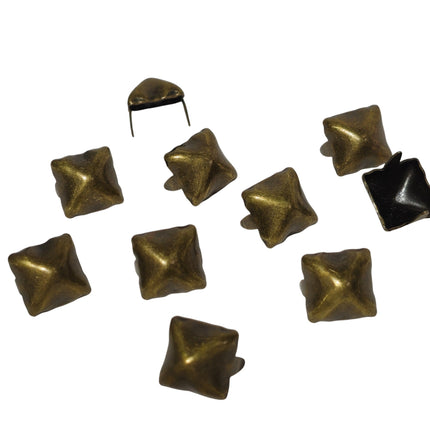 PMD-1/2" PYRAMID STUD 12MM 1/2" ANTIQUE COLORS