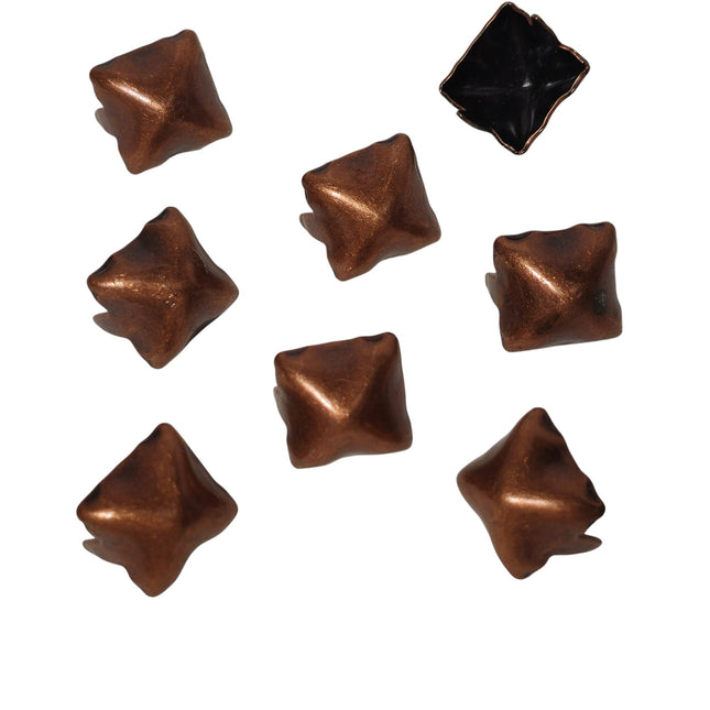 PMD-1/2" PYRAMID STUD 12MM 1/2" ANTIQUE COLORS