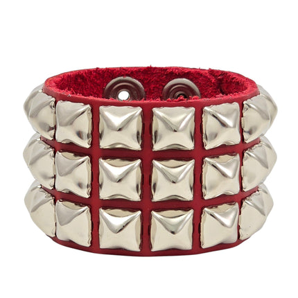 BC127ITL  ITALIAN GENUINE LEATHER STUDDED BRACELET