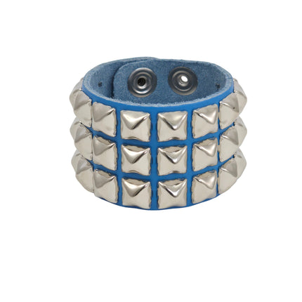 BC127ITL  ITALIAN GENUINE LEATHER STUDDED BRACELET