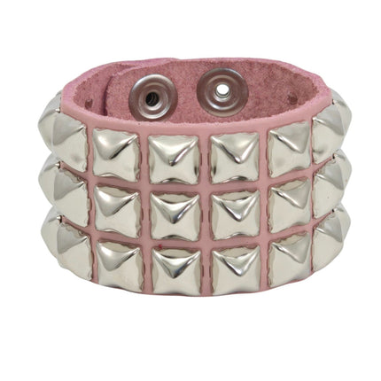 BC127ITL  ITALIAN GENUINE LEATHER STUDDED BRACELET