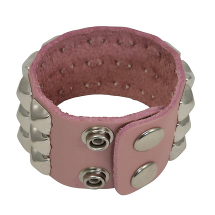 BC127ITL  ITALIAN GENUINE LEATHER STUDDED BRACELET