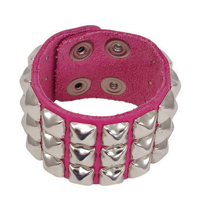 BC127ITL  ITALIAN GENUINE LEATHER STUDDED BRACELET