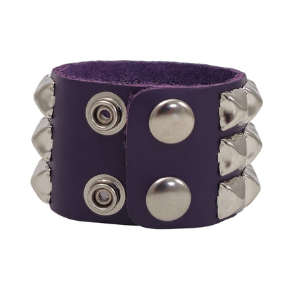 BC127ITL  ITALIAN GENUINE LEATHER STUDDED BRACELET