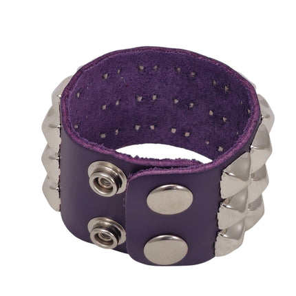 BC127ITL  ITALIAN GENUINE LEATHER STUDDED BRACELET