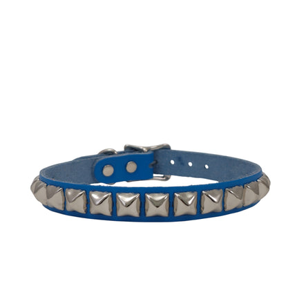 CK129ITL  ITALIAN GENUINE LEATHER STUDDED CHOKER