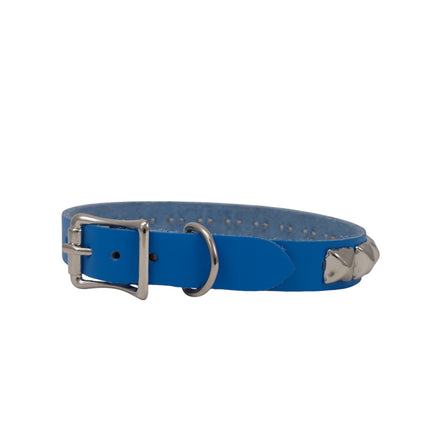 CK129ITL  ITALIAN GENUINE LEATHER STUDDED CHOKER