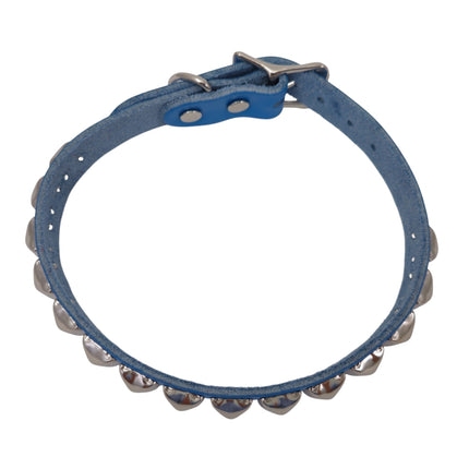CK129ITL  ITALIAN GENUINE LEATHER STUDDED CHOKER