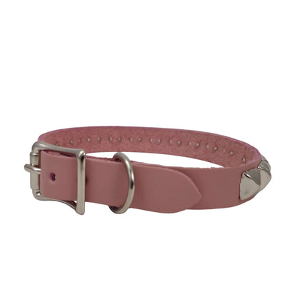 CK129ITL  ITALIAN GENUINE LEATHER STUDDED CHOKER