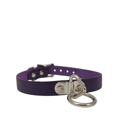 CK129ITL  ITALIAN GENUINE LEATHER BONDAGE  CHOKER