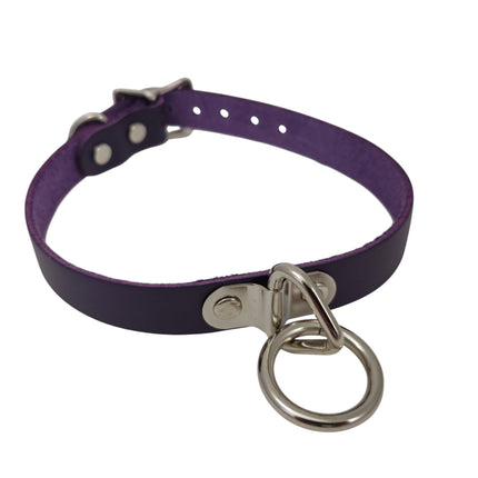 CK129ITL  ITALIAN GENUINE LEATHER BONDAGE  CHOKER