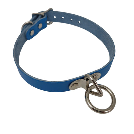 CK129ITL  ITALIAN GENUINE LEATHER BONDAGE  CHOKER