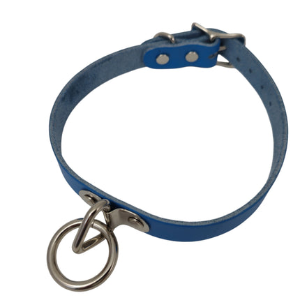 CK129ITL  ITALIAN GENUINE LEATHER BONDAGE  CHOKER