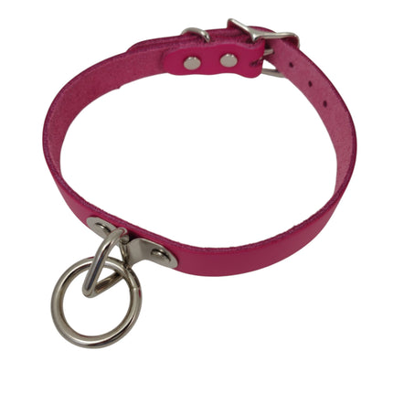 CK129ITL  ITALIAN GENUINE LEATHER BONDAGE  CHOKER