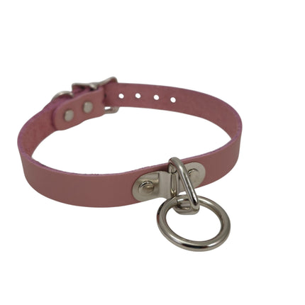 CK129ITL  ITALIAN GENUINE LEATHER BONDAGE  CHOKER