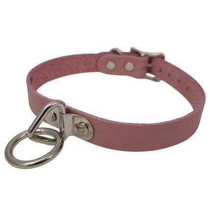 CK129ITL  ITALIAN GENUINE LEATHER BONDAGE  CHOKER