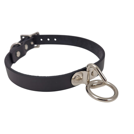 CK129ITL  ITALIAN GENUINE LEATHER BONDAGE  CHOKER