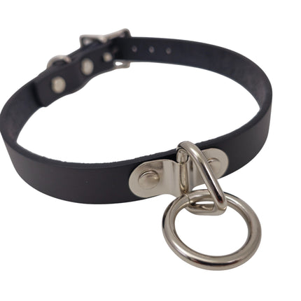 CK129ITL  ITALIAN GENUINE LEATHER BONDAGE  CHOKER