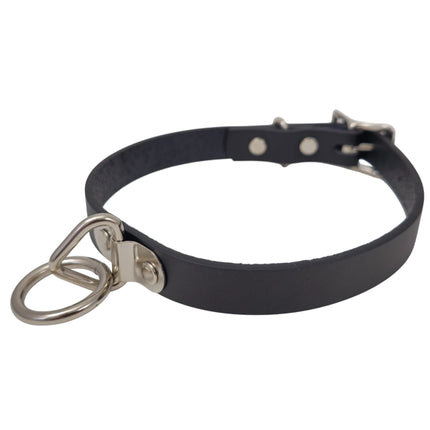 CK129ITL  ITALIAN GENUINE LEATHER BONDAGE  CHOKER