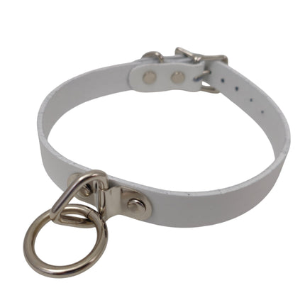 CK129ITL  ITALIAN GENUINE LEATHER BONDAGE  CHOKER