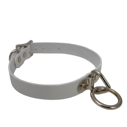 CK129ITL  ITALIAN GENUINE LEATHER BONDAGE  CHOKER