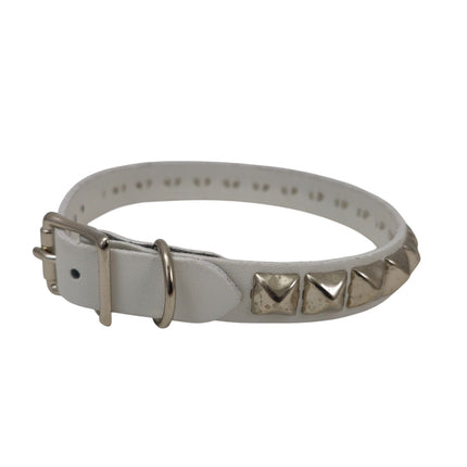 CK129ITL  ITALIAN GENUINE LEATHER STUDDED CHOKER