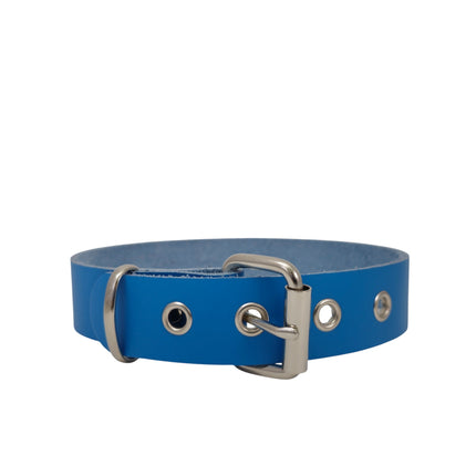 CK100ITL-075   ITALIAN GENUINE LEATHER 1 1/4" CHOKER