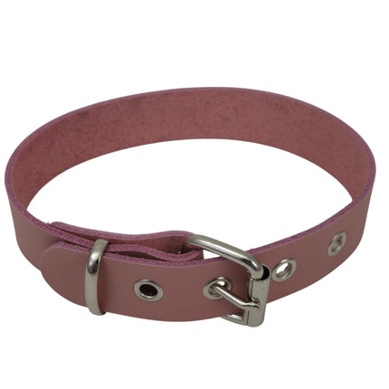 CK100ITL-075   ITALIAN GENUINE LEATHER 1 1/4" CHOKER