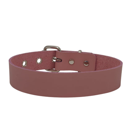 CK100ITL-075   ITALIAN GENUINE LEATHER 1 1/4" CHOKER