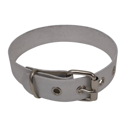 CK100ITL-075   ITALIAN GENUINE LEATHER 1 1/4" CHOKER