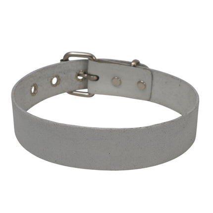 CK100ITL-075   ITALIAN GENUINE LEATHER 1 1/4" CHOKER
