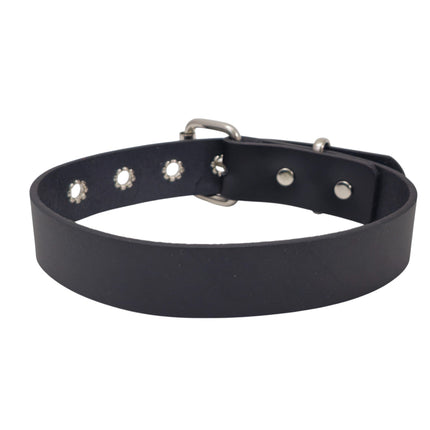 CK100ITL-075   ITALIAN GENUINE LEATHER 1 1/4" CHOKER