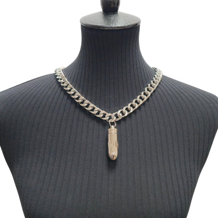 FC974  OPEN BULLET PENDANT NECKLACE