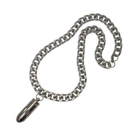 FC974  OPEN BULLET PENDANT NECKLACE