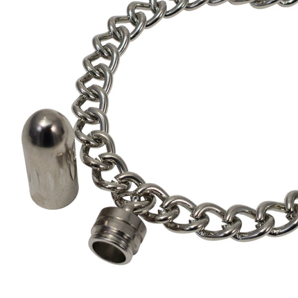FC974  OPEN BULLET PENDANT NECKLACE