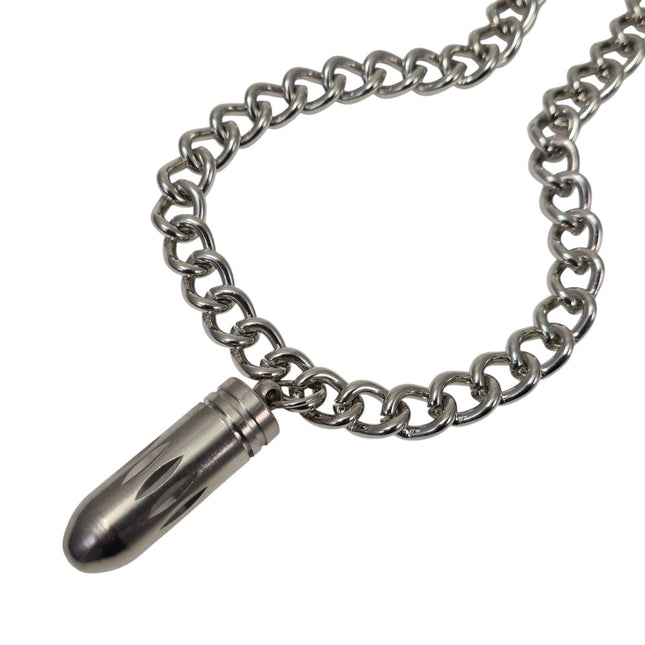 FC974  OPEN BULLET PENDANT NECKLACE
