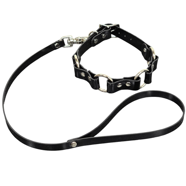 CK171VN-LEASH 4 O RING LEASH COLLAR