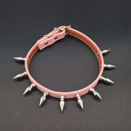 FCK328M- VEGAN COLOR 1" SPIKE CHOKER
