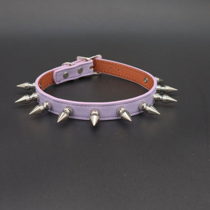 FCK328M- VEGAN COLOR 1" SPIKE CHOKER
