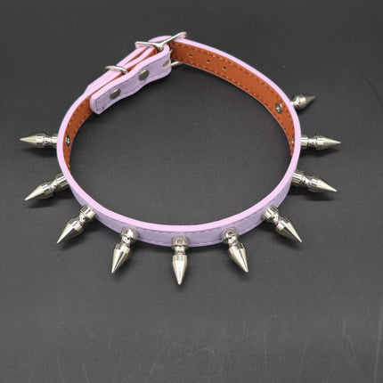 FCK328M- VEGAN COLOR 1" SPIKE CHOKER