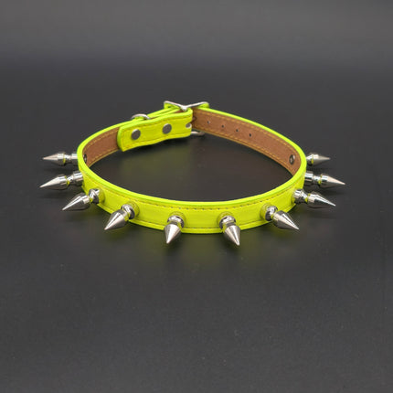 FCK328M- VEGAN COLOR 1" SPIKE CHOKER