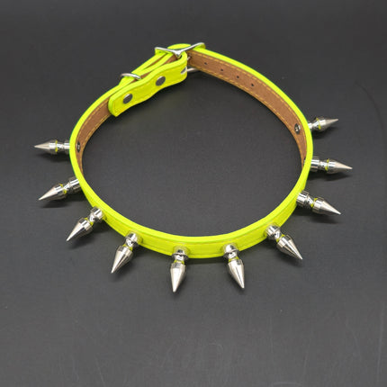 FCK328M- VEGAN COLOR 1" SPIKE CHOKER