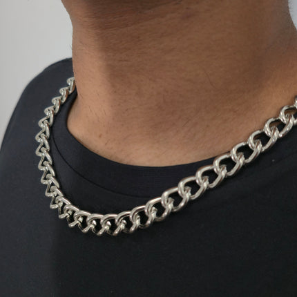 CK992REG   STEEL  REGULAR 3MM SILVER CHAIN NECKLACE
