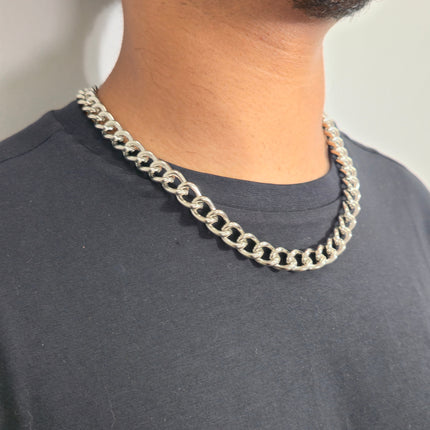 CK992REG   STEEL  REGULAR 3MM SILVER CHAIN NECKLACE