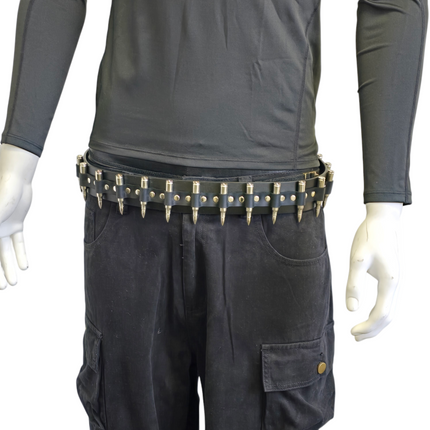 BT121NIC-NIC BLACK GENUINE COWHIDE LEATHER BELT