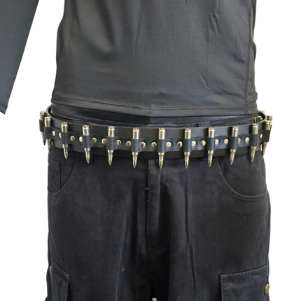 BT121NIC-NIC BLACK GENUINE COWHIDE LEATHER BELT