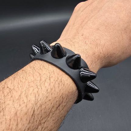 BC194UK 1 ROW 1/2" ROUND STUDDED  SNAP BRACELET