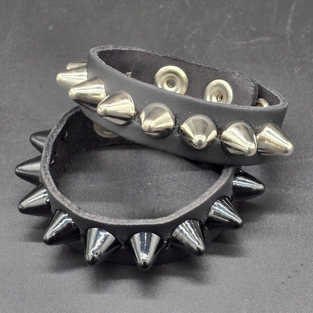 BC194UK 1 ROW 1/2" ROUND STUDDED  SNAP BRACELET